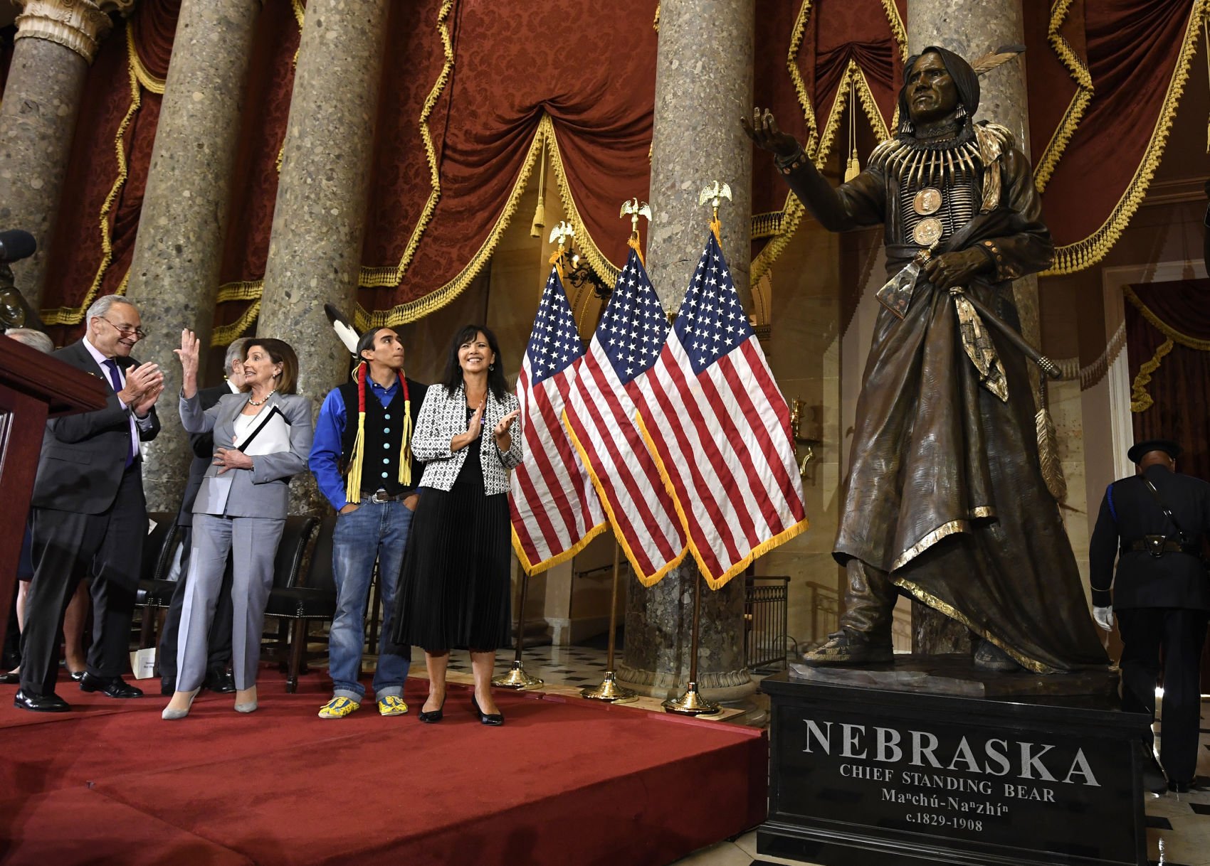 Chief Standing Bear takes his place in U.S. Capitol, Sept. 18, 2019