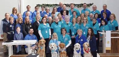 Joanna the comfort dog celebration group
