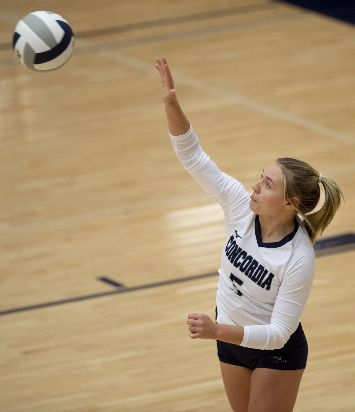 Photos Concordia volleyball team ends layoff with fourset win over