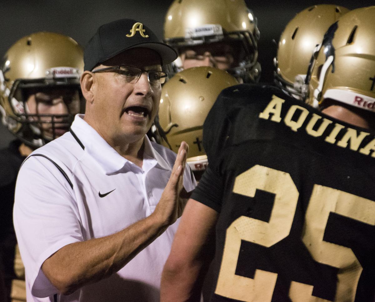 Aquinas vs. Norfolk Catholic, Class C-1 playoffs, 10/28
