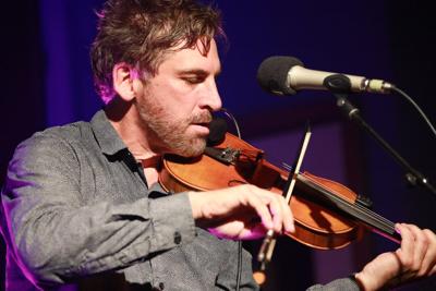 Joe Crookston plays fiddle