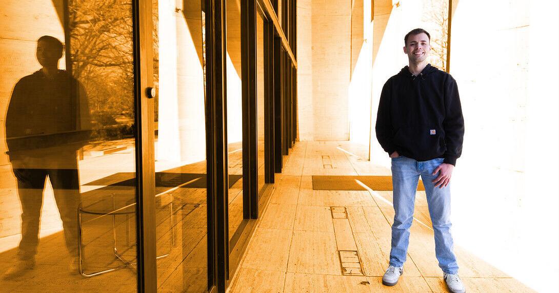 Genoa Remembrance Day lights UNL, Capitol orange