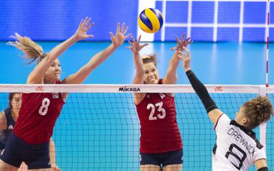 U.S. vs. Germany in FIVB Volleyball Nations League, 6.5