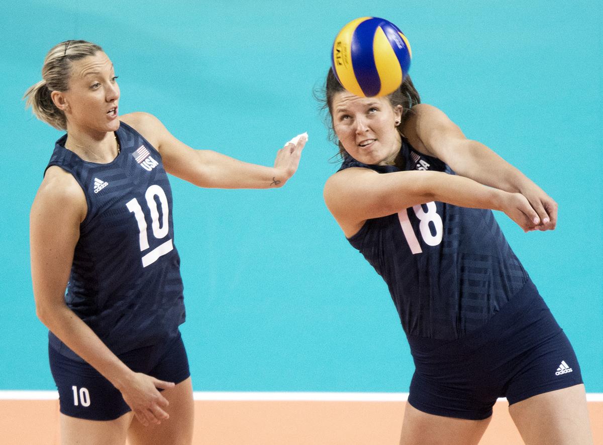 Three Ex Huskers In Starting Lineup As Americans Finish Volleyball Nations League Prelims With Win Volleyball Journalstar Com