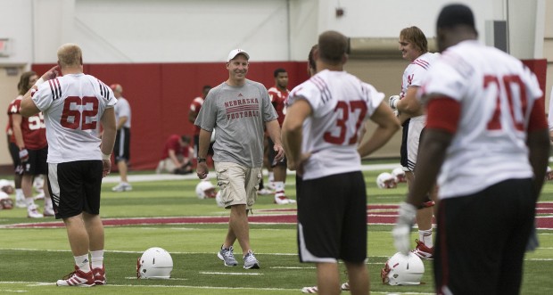 Husker practice, 8.6.13