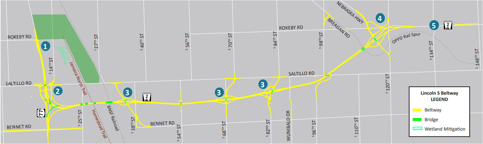 Lincoln South Beltway design work finished; rightofway purchases to