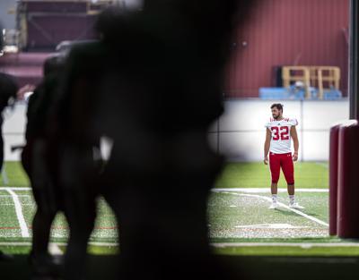 NU football practice, 8.7