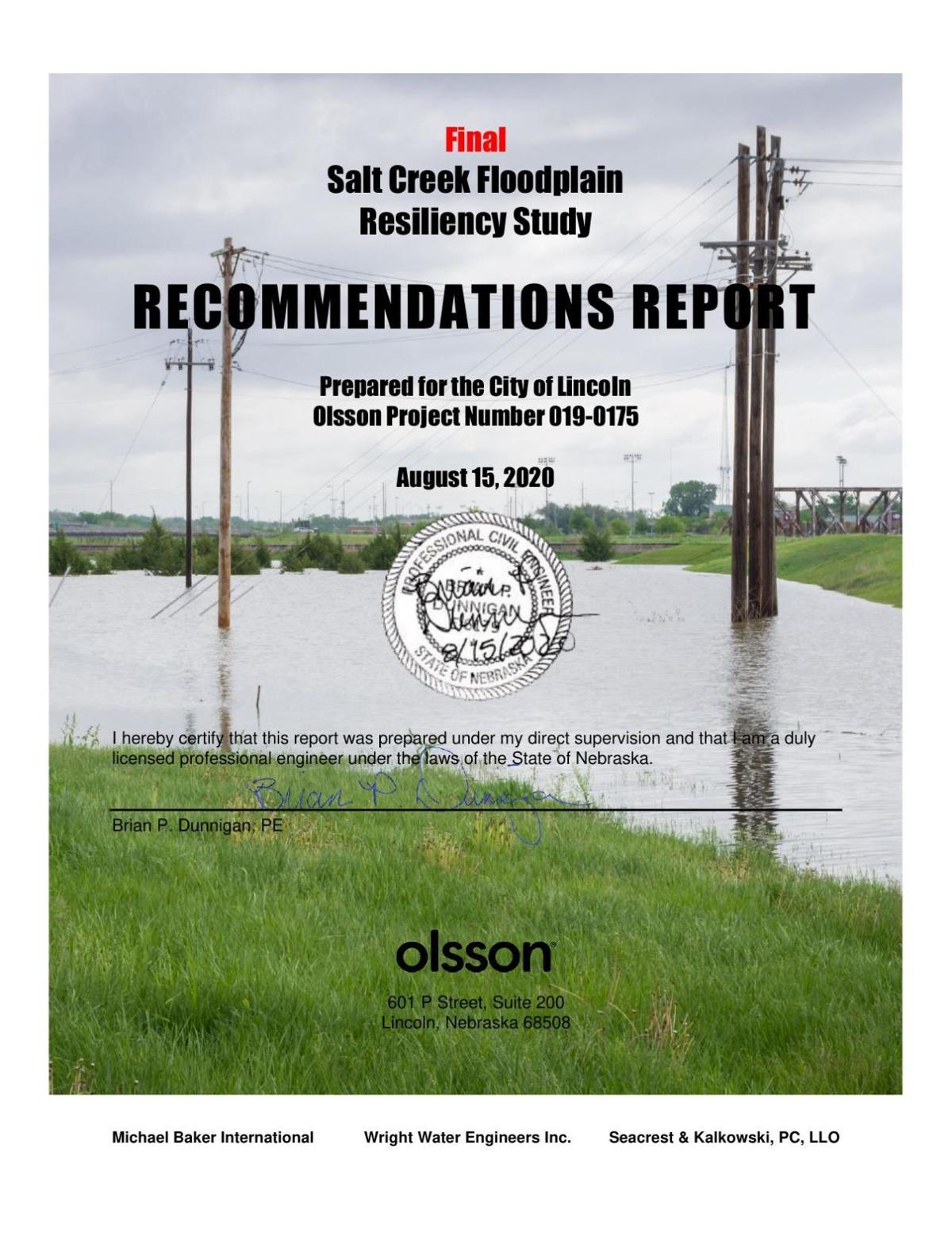 Salt Creek Floodplain Resiliency Study