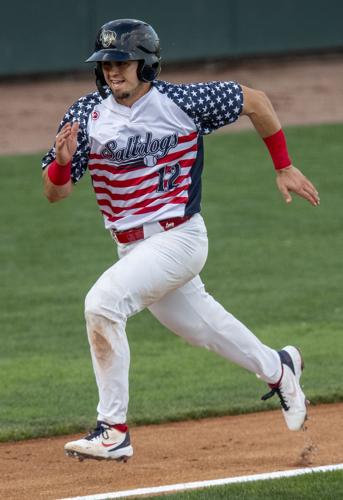 Dog Dish: Saltdogs' Ryan Long breaks late tie before rain cuts game short