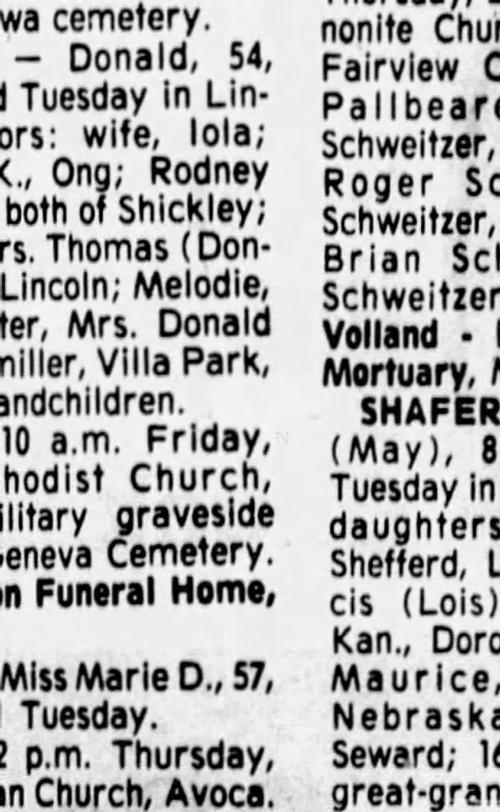 Clipping from Lincoln Journal Star History