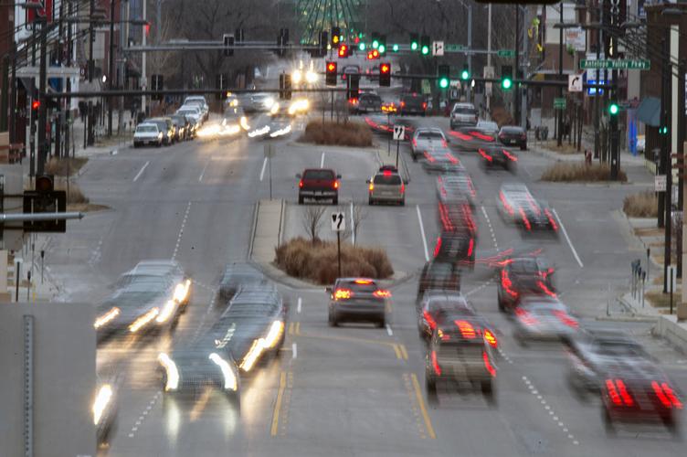 Traffic lights on O Street