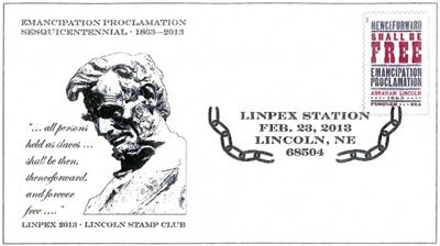 Emancipation Proclamation Sesquicentennial Cancellation Stamp