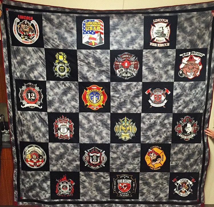 Fire station quilt