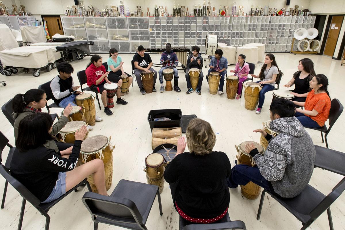 A different beat Lincoln High offers world drumming class Education