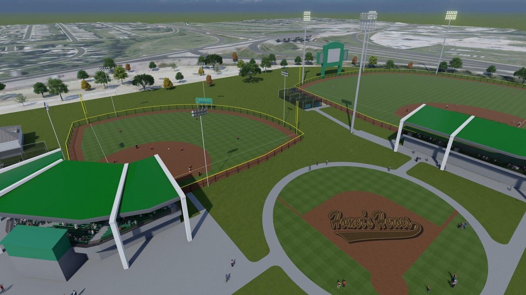 West Haymarket JPA planned to contribute to ballfields from the