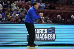 NCAA tourney roundup: Coach K's final Duke run starts with win; a dunk in women's game; what's on tap