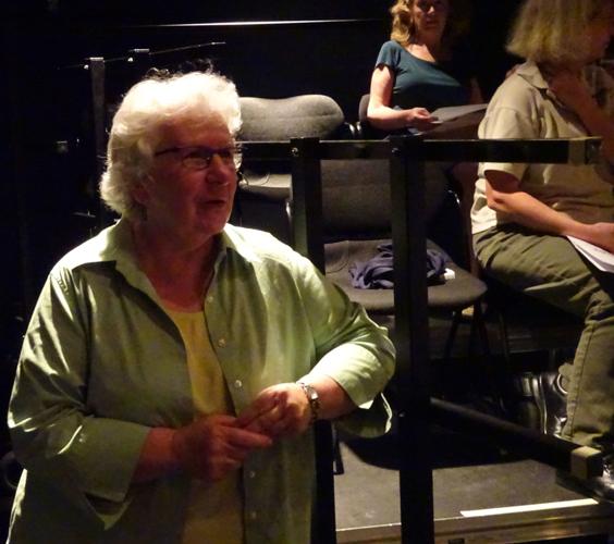 Judy Hart watches activities unfold at First Flight