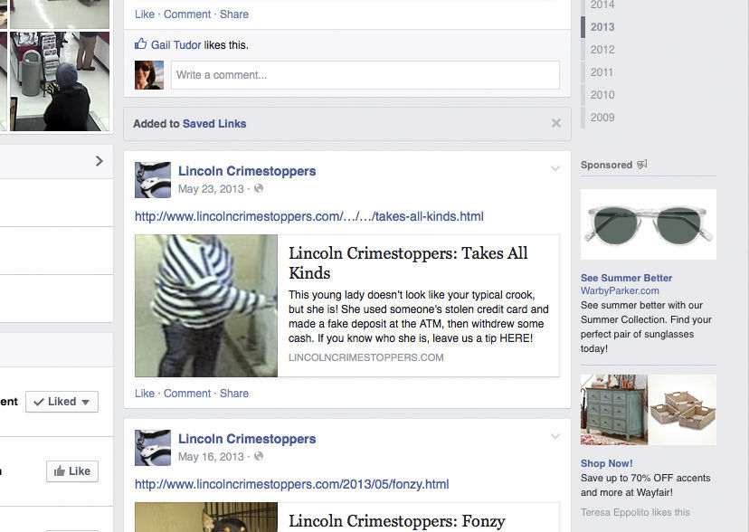 Facebook page