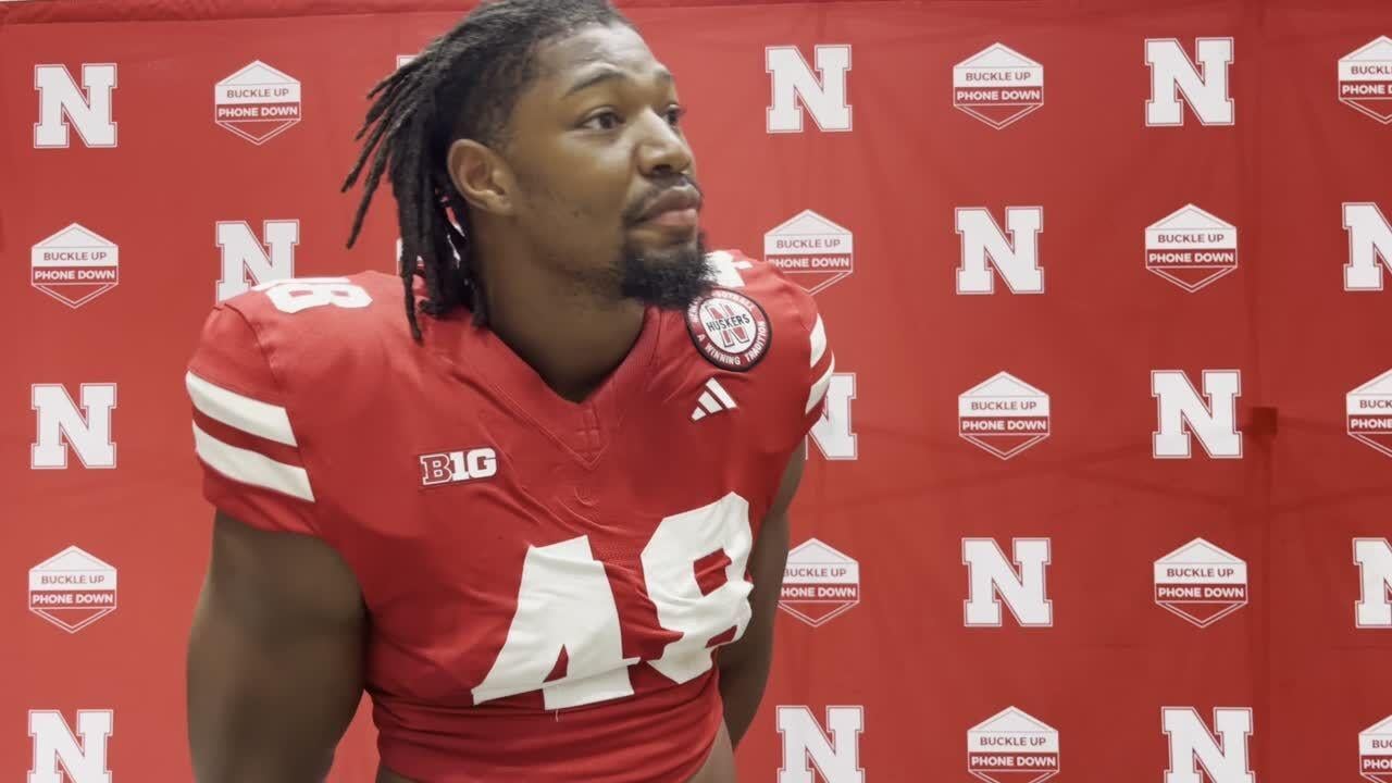 Nebraska offensive lineman Micah Mazzccua — Sept. 7