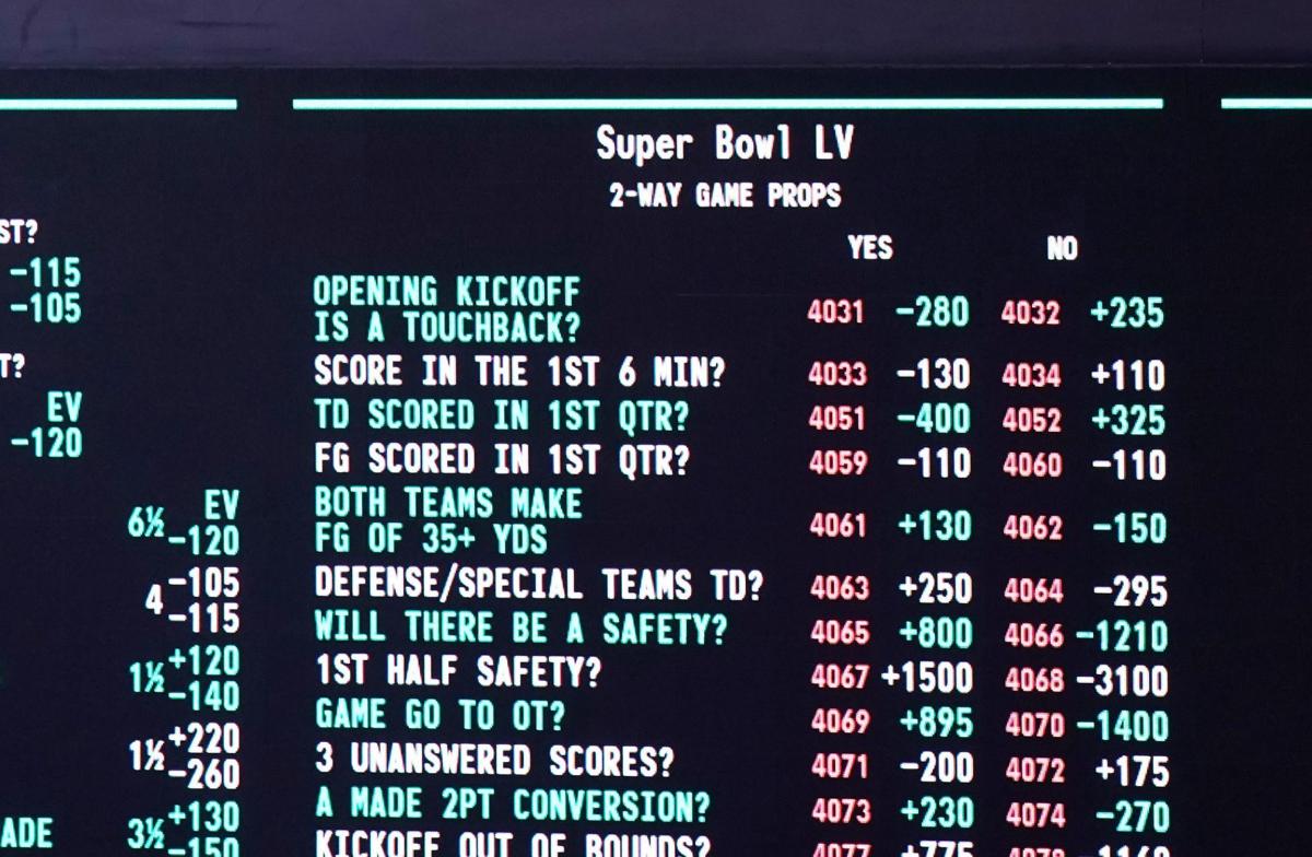 APTOPIX Sports Betting Super Bowl Football
