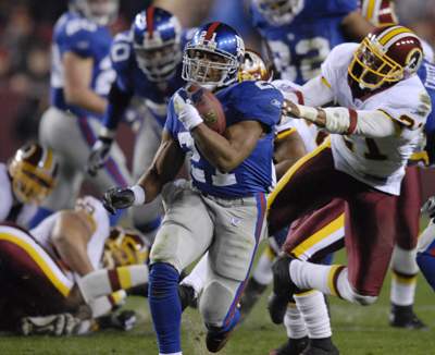 Tiki Barber's jersey  Pro Football Hall of Fame