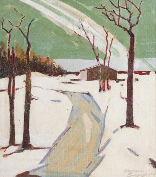 Thorarin Snowfield painting Clyde Burkholder