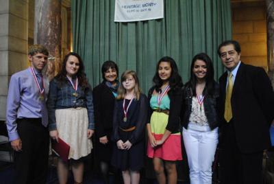 Essay For High School Students First Lady Sally Ganem And Consul Of Mexico Jorge Montes Pose With The Hispanic Heritage Month Essay Contest Winners Pictured From Left Hispanic Heritage Sample Persuasive Essay High School also 5 Paragraph Essay Topics For High School Hispanic Heritage Essay Winners Neighborhood Extra Journalstarcom English Short Essays