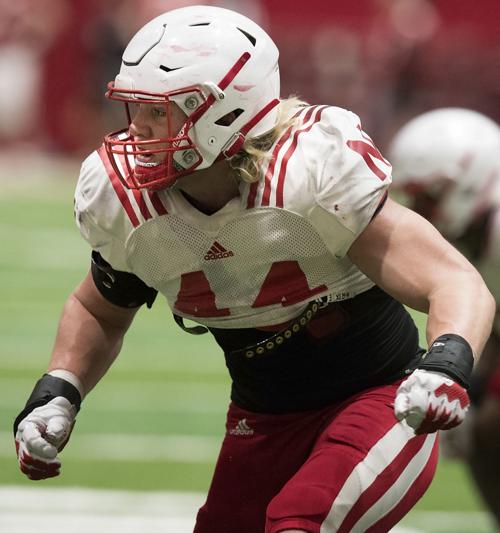 Nebraska football practice, 4.3.2019