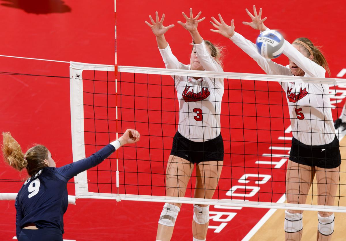 Photos NCAA volleyball, Nebraska makes quick work of New Hampshire