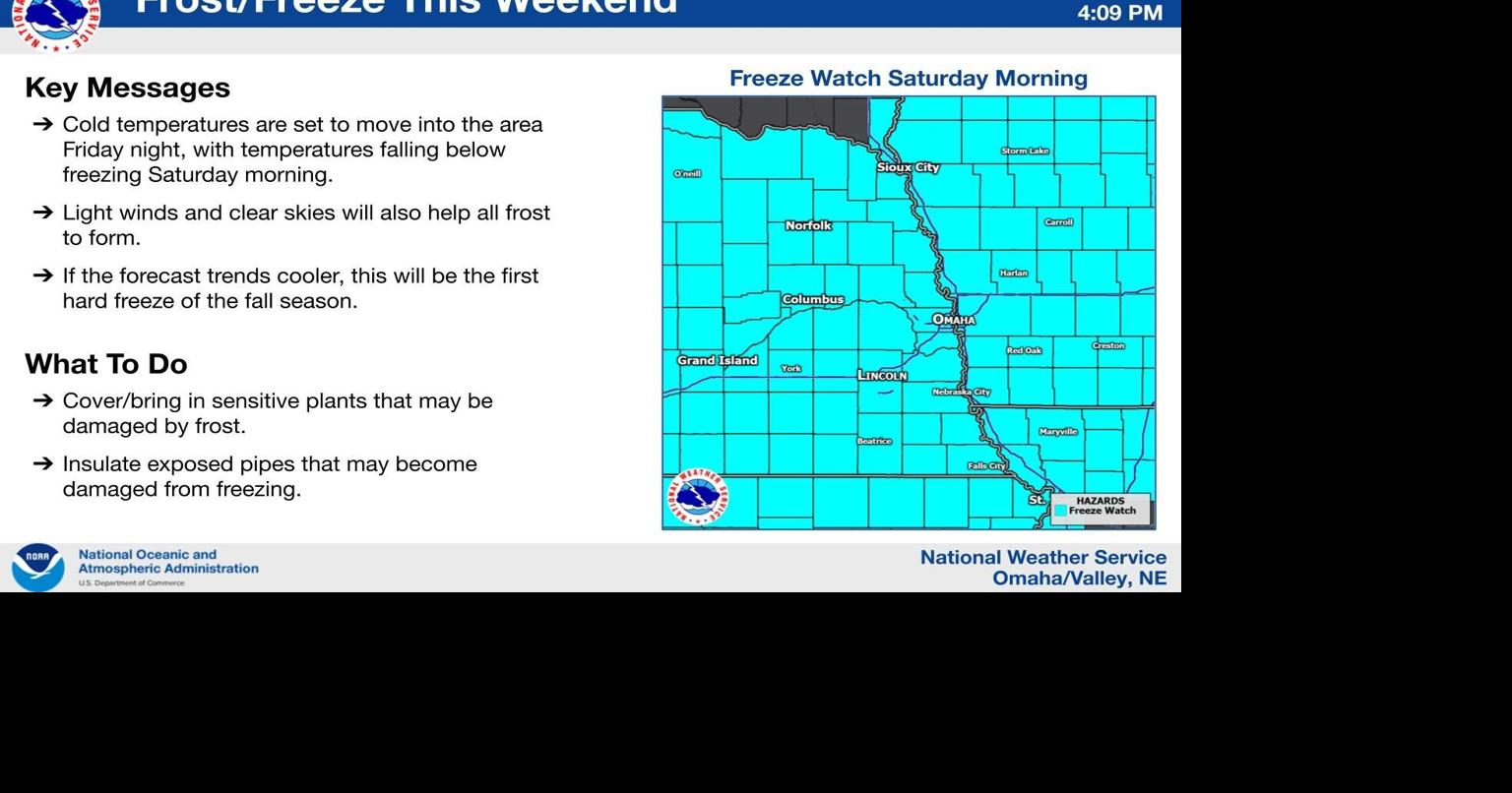 Bring in those plants: Lincoln could see first freeze of the season Saturday