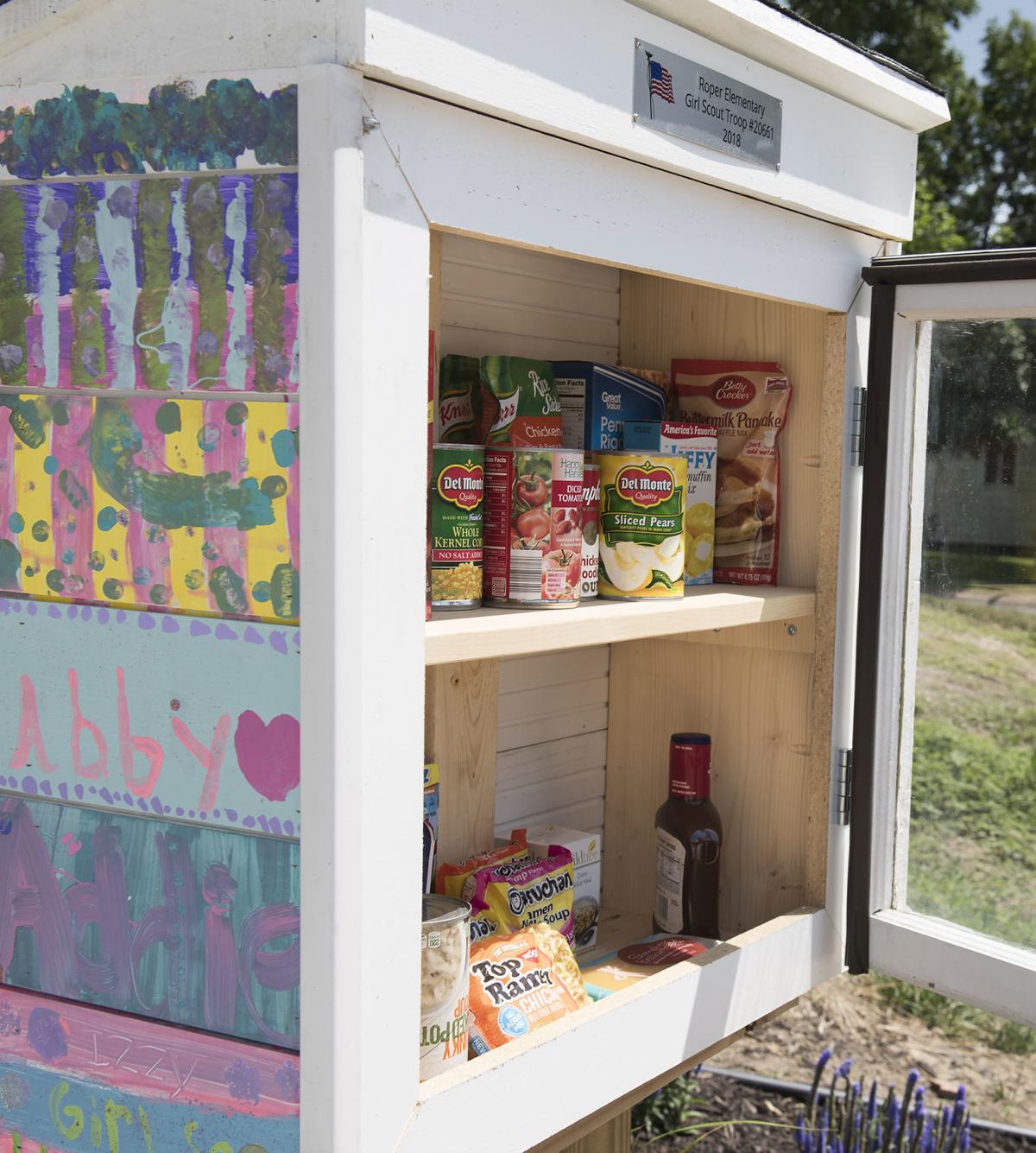 The Little Free Food Pantry Built With Love By Brownies Local Journalstarcom