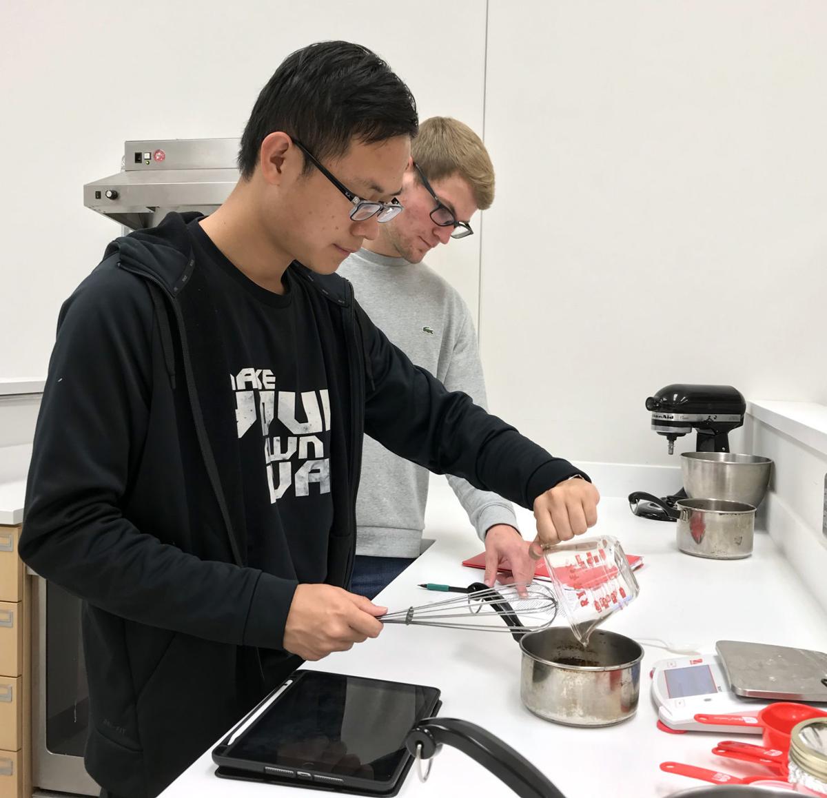 Cooking, chemistry mix in food science lab at UNL Education