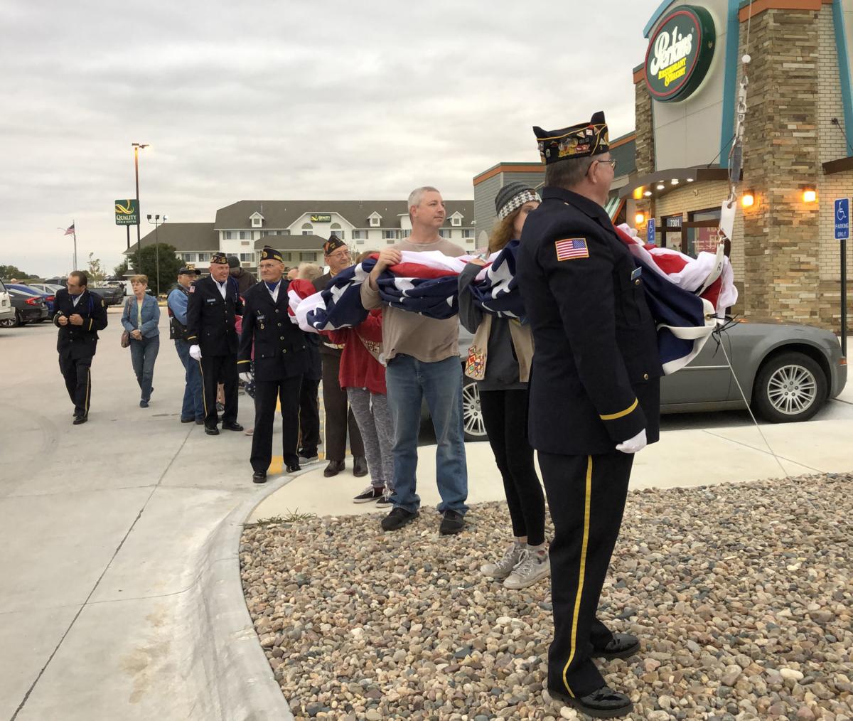 Flag raised at Perkins