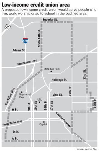 Map of credit union area