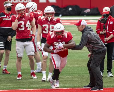 Nebraska football practice, 4.17