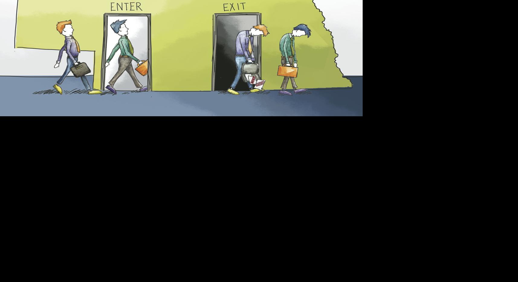 Open for business illustration