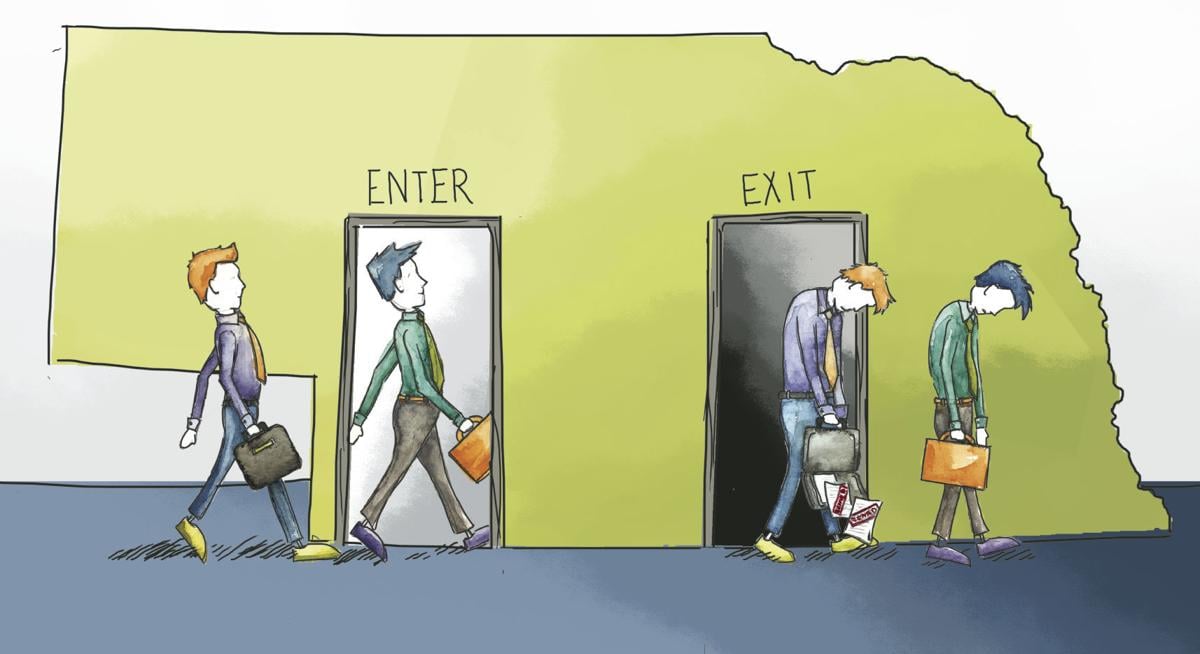 Open for business illustration