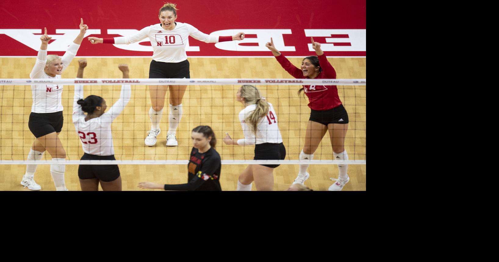 Nebraska volleyball sweeps Maryland, bouncing back from Wisconsin loss