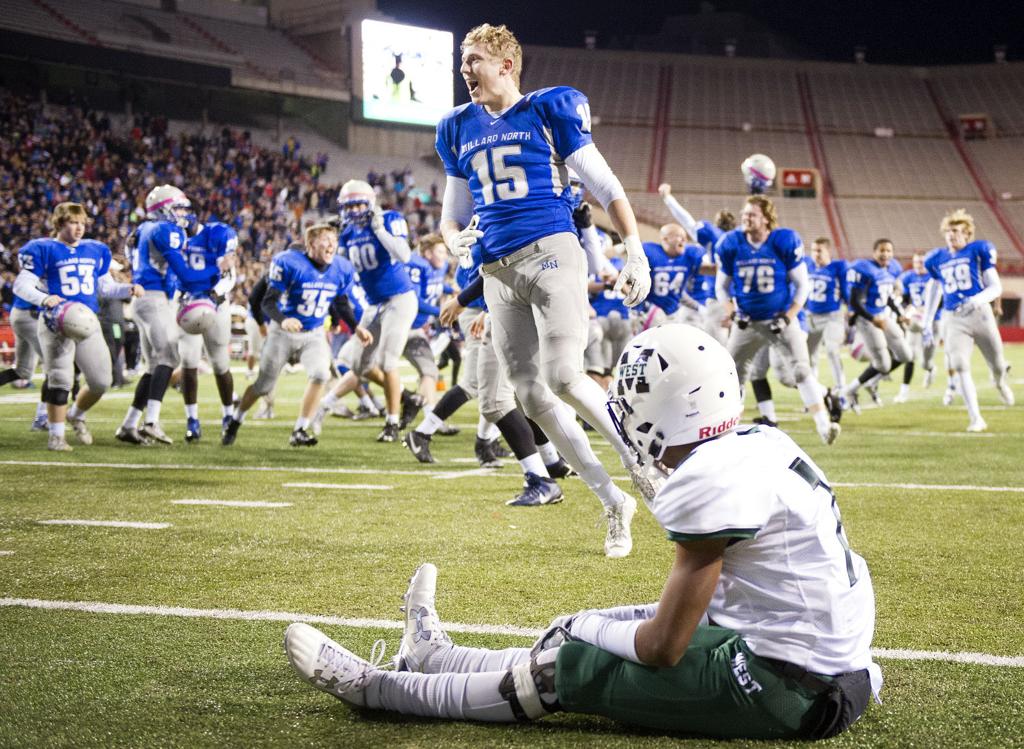 State Football Defense Leads Mustangs To Fifth Title High
