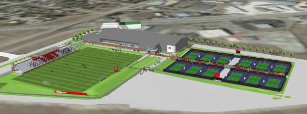 New soccer stadium, tennis courts