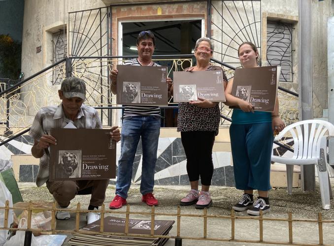 Art supplies donated in Cuba