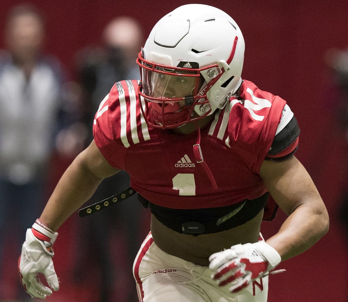 Nebraska football practice, 4.3.2019