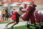 NU football practice, 8.8