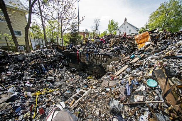 Burned house