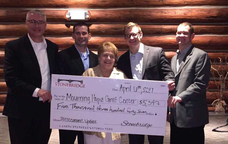 Mourning Hope receives 5,387 from Stonebridge Insurance