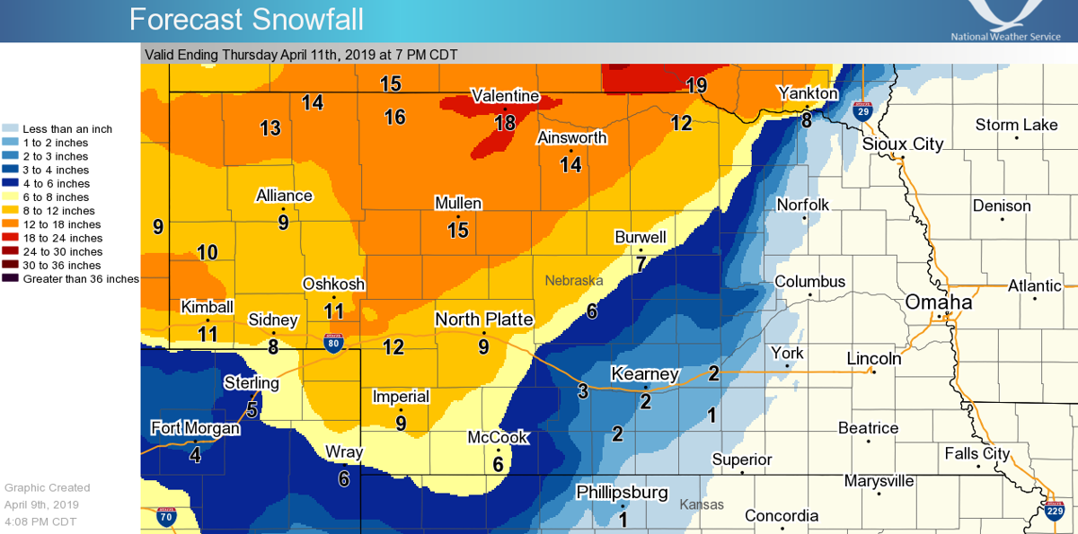 Severe Weather Possible In Lincoln Blizzard Warning Covers