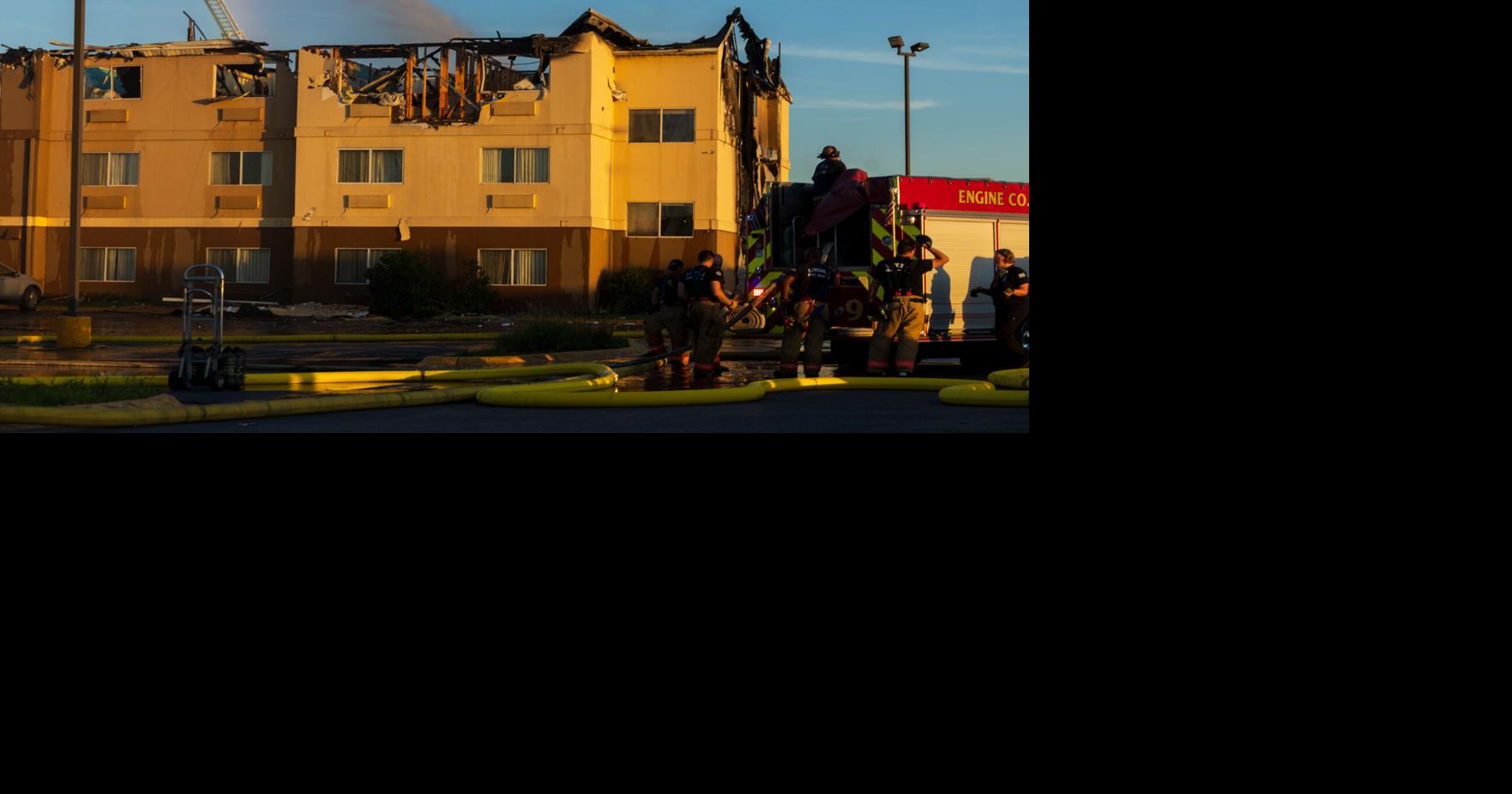 Photos and video: Firefighters battle blaze at Lincoln Fairfield Inn fire
