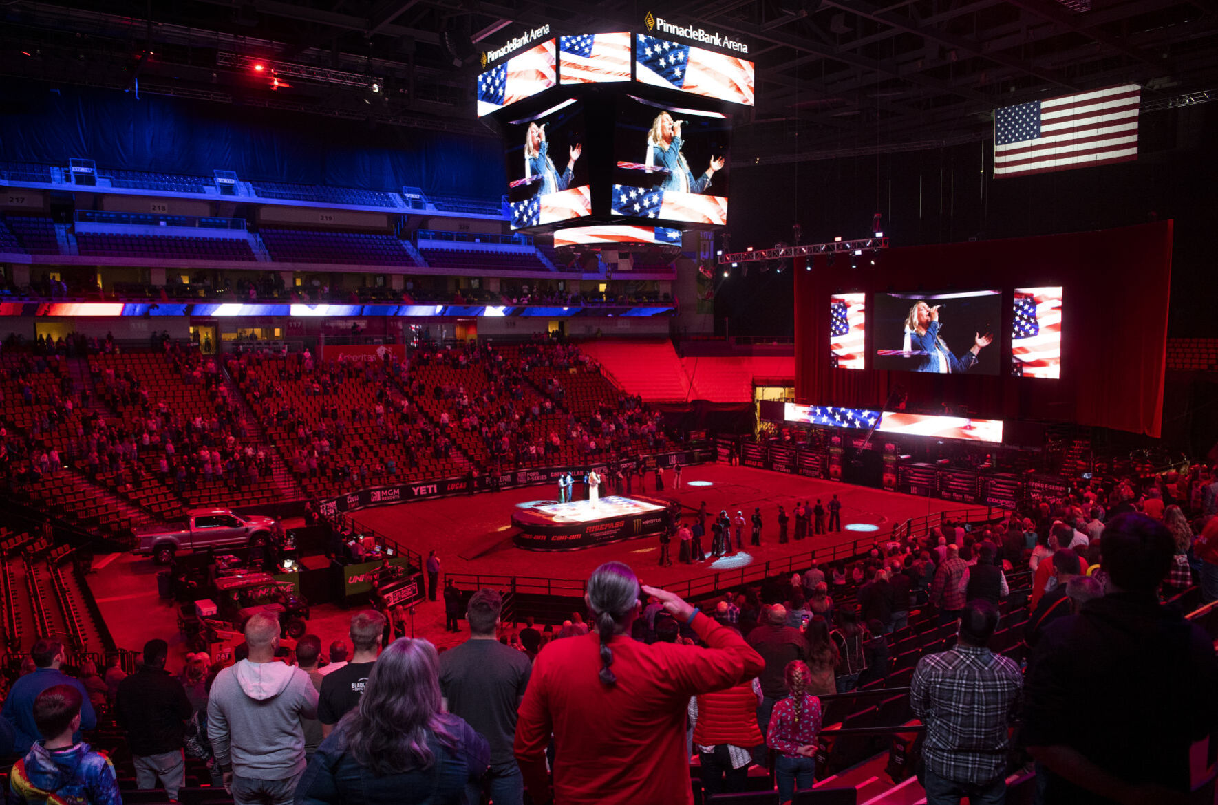 Pinnacle Bank Arena hosts rodeo fans in one of its first public