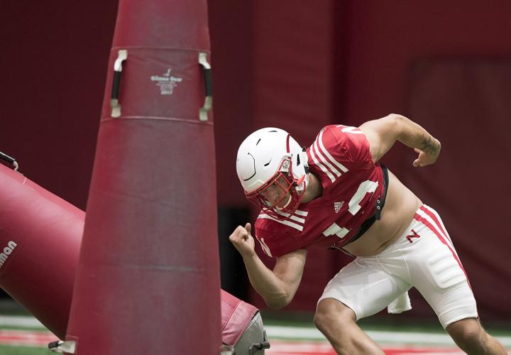 Nebraska football practice, 8/14