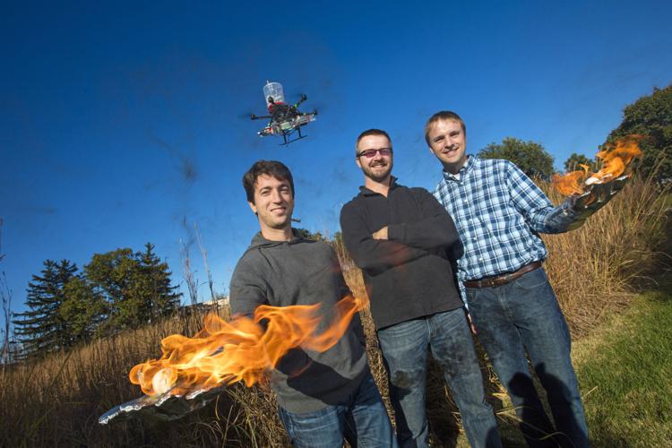 Drone UNL fire